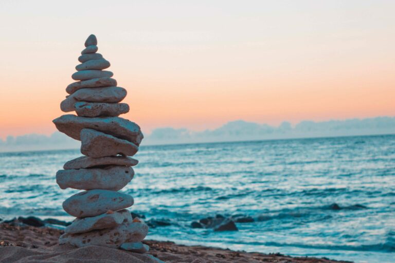 rocks and ocean workplace mental health peaceful