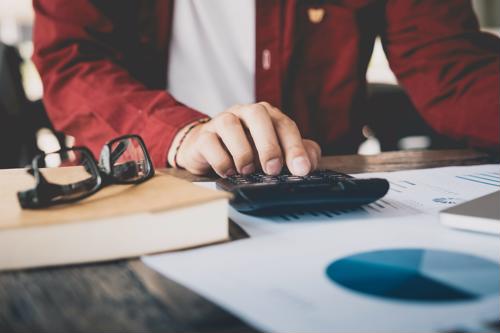 An ecommerce marketing manager working at a desktop.