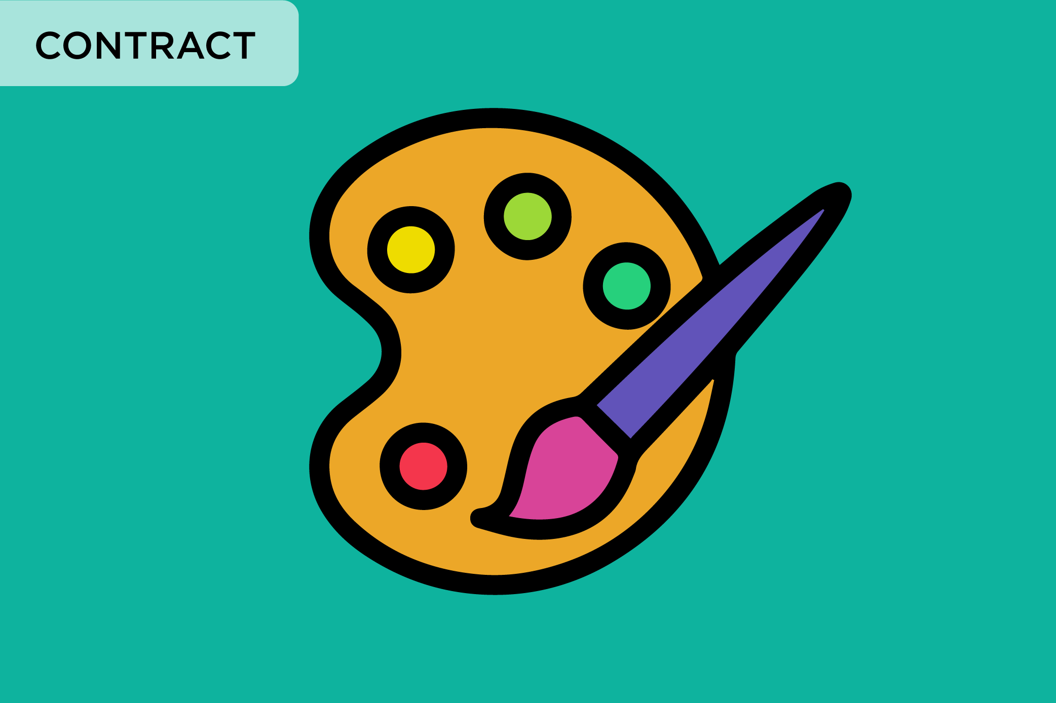 paint palette symbolizing design