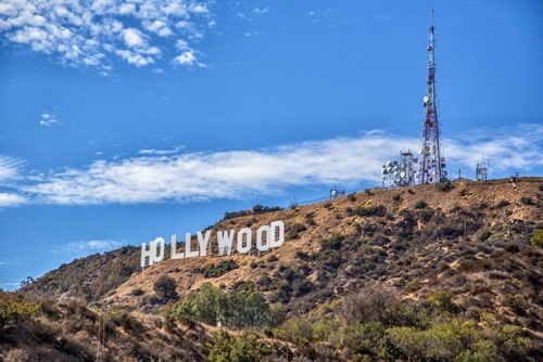 The Hollywood sign