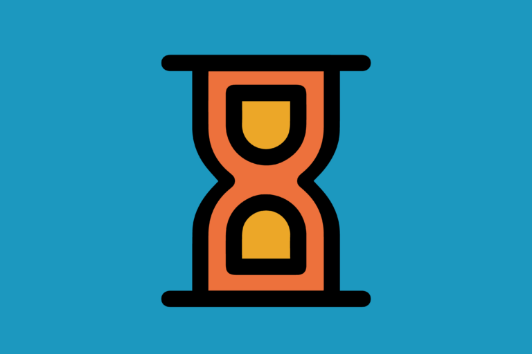 hourglass icon graphic