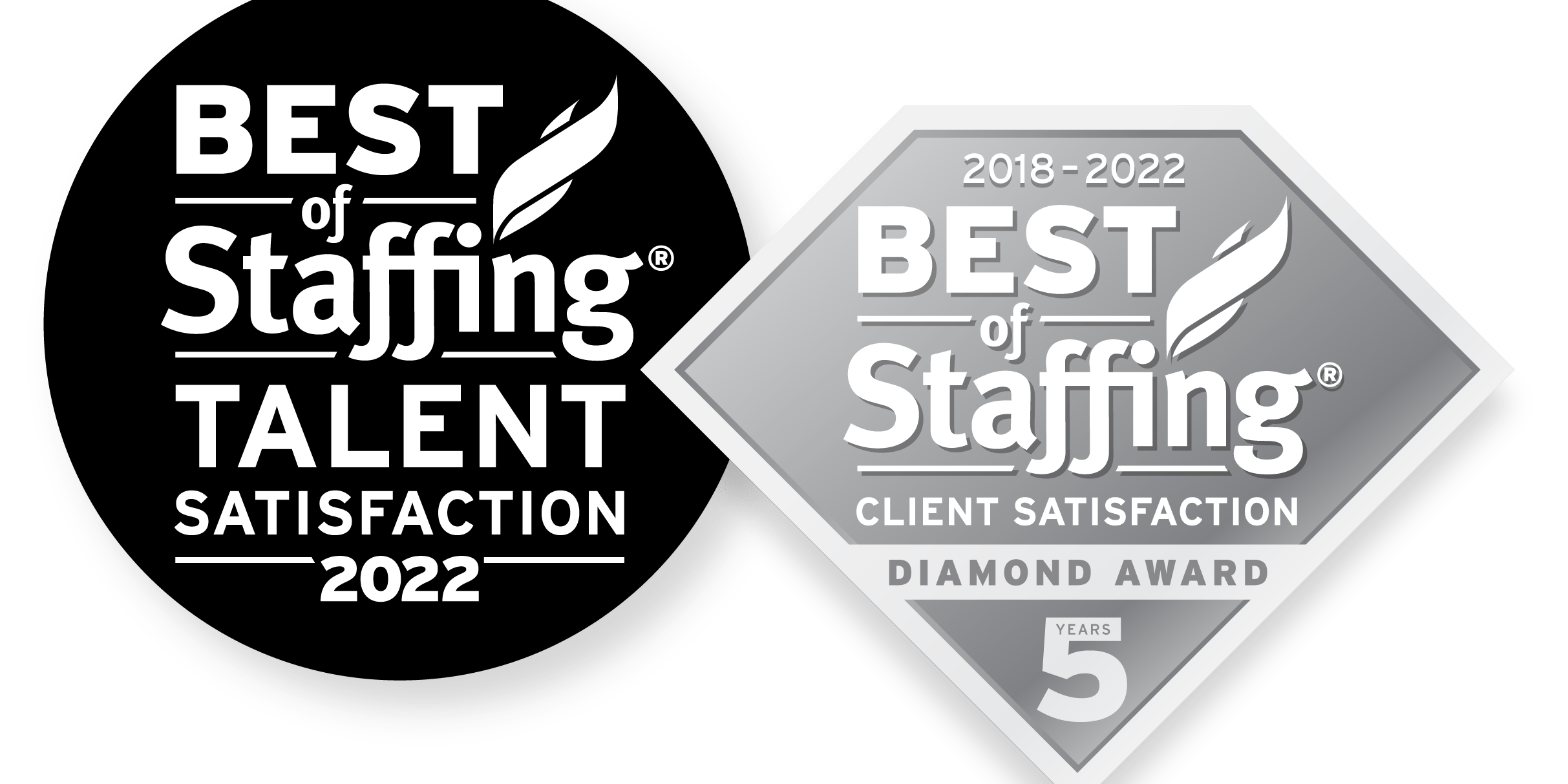 clearlyrated best of staffing client and talent logos