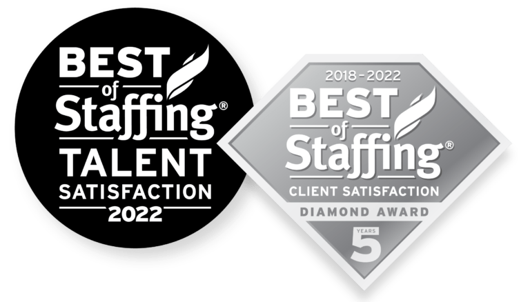 clearlyrated best of staffing client and talent logos