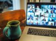 view of virtual coffee break with coworking get more involved with work