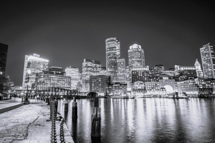 a picture of the Boston skyline highlighting Boston staffing agencies