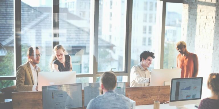 building a team for an AI marketing pilot marketing team on computers implementing an AI marketing pilot